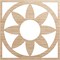 Ekena Millwork Blume Wood Fretwork Pierced Ceiling Medallion, Alder, 24"OD x 8 3/8"ID x 3/8"T CMWP24X24X0375BLAL - alternate 1